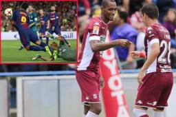 El delantero hondureño, Jerry Bengtson, fue sancionado con dos partidos por fingir un penal que no existió y su castigo está siendo un ejemplo al mundo.