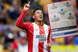 El delantero hondureño Choco Lozano es destacado en el diario MARCA en el 11 ideal de la jornada junto a Leo Messi y Cristiano Ronaldo.