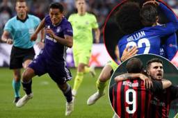 Anderlechet perdió en casa mientras que el Milan, Chelsea y Arsenal lograron los tres puntos.