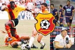 El delantero hondureño Nicolás Suazo en sus tiempos de futbolista del Herediano de Costa Rica donde era un goleador temible. Fotos cortesía