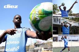 Darell Oliva, el futbolista hondureño que hace los saques de banda más largos en el país. Fotos DIEZ: Alex Pérez