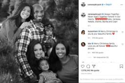 Esta es la publicación de Vanessa dedicada a Kobe Bryant en Navidad. Más que conmovedor.