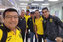Cuerpo técnico y algunos directivos viajaron con el club a Guatemala.