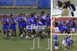 Honduras trabajó este lunes en el estadio Olímpico de San Pedro Sula con plantel casi completo. Romell Quioto es baja confirmada para estos tres juegos eliminatorios que se vienen. FOTOS: Neptali Romero.