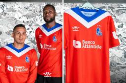 Así es la nueva camisa del Olimpia para el torneo Apertura 2024. Fotos: @CDOlimpia