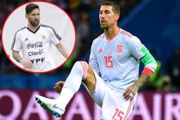 El defensor de la selección de España, Sergio Ramos, se ha rendido ante Messi tras las declaraciones de Maradona.