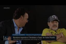 David Faitelson cuestionó directamente a Diego Maradona sobre varios temas, incluído el tema Lionel Messi.