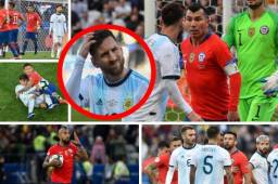 Un duelo caliente fue el que protagonizaron Argentina y Chile por el tercer lugar de la Copa América 2019. La albiceleste se quedó con el puesto de consuelo. Aquí que dejamos las mejores imágenes que no se vieron en la televisión.