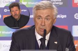 Ancelotti agredeció el cumplido de Simeone porque dijo que defendió casi todo el partido y buscó el partido a la contra.