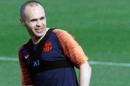 Iniesta ha trabajado por separado a pocos días de medirse ante el Real Madrid.