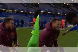 La imagen de Hazard que indigna al madridismo bromeando con sus excompañeros tras eliminación a manos del Chelsea.