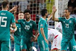 Sané marcó antes de que Reus sentenciara el partido frente a Bielorrusia.