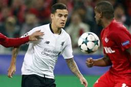 Philippe Coutinho anotó el gol del empate para el Liverpool al minuto 31 del primer tiempo.