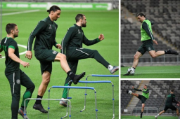 Hammarby tuvo el privilegio una vez más de contar con Zlatan Ibrahimovic en un entrenamiento, el sueco hizo que la práctica tuviera ambiente y le pone una condición al Milan para seguir con ellos la siguiente temporada.