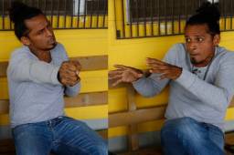 El lateral del Real España, Wilfredo Barahona, recuerda los episodio que vivió con Milton Palacios y como le marcó la vida ese momento. Fotos Delmer Martínez