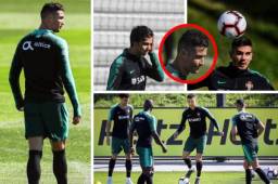 Cristiano Ronaldo volvió a entrenar con la selección de Portugal nueve meses después de su último partido. La estrella de la Juventus vuelve para enfrentar partidos de clasificación a la Eurocopa.