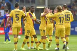 Paliza del Barcelona al Eibar en la jornada nueve de la Liga de España.