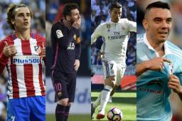 Messi sigue liderando la tabla de goleo en España.