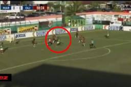 Bruno Volpi marcó el primer gol del partido en el estadio Yankel Rosenthal.