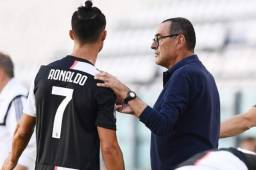 Cristiano Ronaldo le vuelve a hacer otra escena a Maurizio Sarri, entrenador de la Juventus.