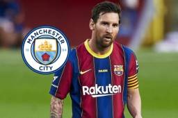 Lionel Messi puede ser fichado por el Manchester City en enero, según informa la prensa inglesa.