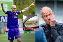 Arjen Robben volvió a brillar con el Groningen de Holanda tras una prolongada lesión. Posteriormente, se marchó del estadio en una bicicleta.