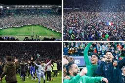 El Saint-Étienne será el rival del PSG en la final de la Copa de Francia luego de eliminar en semifinales al Rennes, que fue el campeón la temporada pasada. El festejo fue espectacular.