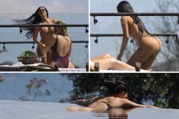 Las celebridades estadounidenses, las hermanas Kardashian, pasan sus vacaciones en Costa Rica, Centroamérica.