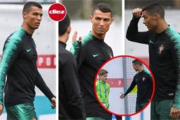 La prensa internacional publicó este domingo el primer entreno de Portugal donde señalaron que Cristiano habría estado triste y con cara de pocos amigos luego de que su futuro en el Real Madrid todavía siga en el aire. Te dejamos las mejores fotos.