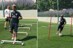 Coentrao regresó a los entrenos del Real Madrid y espera resolver su futuro en España.