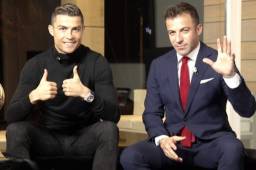 Alessando Del Piero junto a Cristiano Ronaldo en Italia.