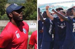 David Suazo ya dirigió su primer partido como director técnico del Carbonia