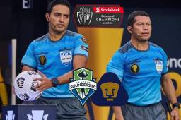 Árbitro hondureño Said Martínez dirigirá la Gran Final de la Champions de Concacaf entre Seattle y Pumas