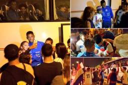 Los jugadores compartieron con la afición en Barcelona.