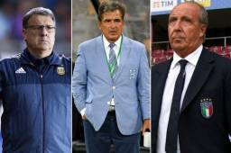 Reconocidos entrenadores a nivel Mundial no pudieron llevar a sus selecciones al Mundial de Rusia 2018.