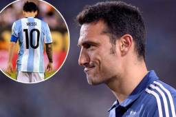 Scaloni seguirá guardando la '10' de Messi en la selección argentina.