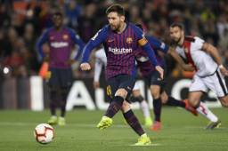 Messi anotó el segundo tanto del Barcelona desde los 11 pasos.