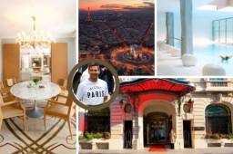 Messi está instalado ya en el hotel cinco estrellas Le Royal Monceau, donde vivirá con su familia en París, Francia.