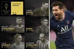 La revista France Football anunció vía Twitter los candidatos al Balón de Oro de la temporada 2020/21. En la lista figuran Lionel Messi y Cristiano Ronaldo.