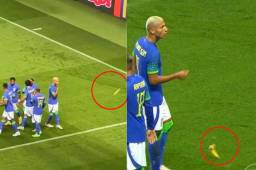 El delantero de Brasil fue víctima de un acto discriminatorio en el partido contra Túnez.