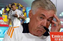 Carlo Ancelotti se refirió a los tres partidos que ha jugado Mbappé en la Liga Española, donde no ha podido marcar.