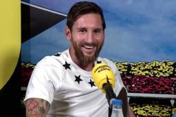 Messi durante la entrevista con 'TdT' de Catalunya Ràdio.