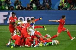 Inglaterra echó en octavos de final a Colombia y se clasifica a cuartos. FOTOS AFP