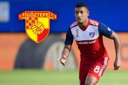 El mediocampista hondureño Bryan Acosta ya tiene en su mesa la oferta de la primera división de Turquía. Fotos cortesía