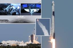 Los astronautas estadounidenses Bob Behnken y Doug Hurley despegaron este sábado del Centro Espacial Kennedy, en Florida, a bordo de un cohete de SpaceX, primera vez que una empresa privada de Estados Unidos logra concretar una misión de esta naturaleza para la NASA.