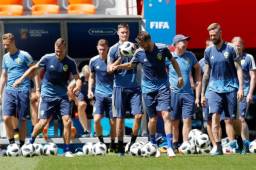 Los jugadores de Suecia se están preparando para dar el batacazo a los mexicanos. Foto AFP