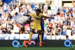 Se le niegan los goles al delantero hondureño 'Choco' Lozano con el Girona.