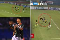 ¡El más pequeño cabeceó entre los gigantes! Solani Solano, de cabeza, abre el marcador en el Marathón-Real España