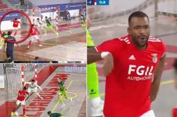 En el Benfica-Levante del fútbol sala se dio uno de los goles más extraños del 2021.