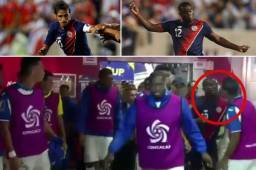 Joel Campbell y Bryan Ruiz hablaron del incidente que se dio al final del primer tiempo en la entrada hacia los camerinos.